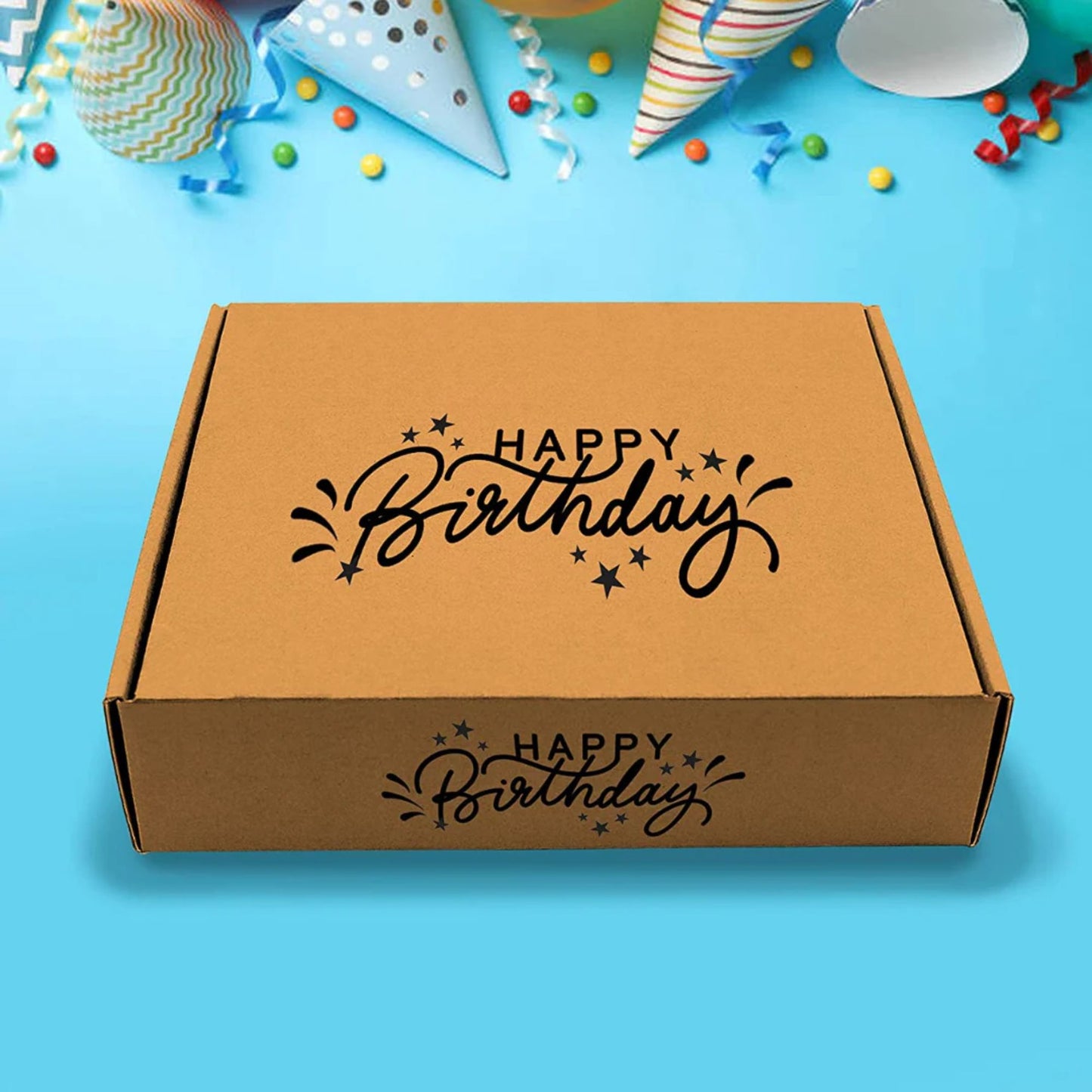 Birthday Gift Basket Care Package (45 Count) Snacks Food Cookies Chips Candy Party Variety Gift Box Pack Assortment Basket Bundle Mix Bulk Sampler