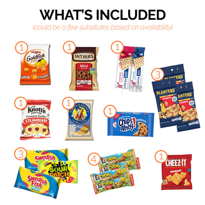 Halloween Care Package Snack box (45) Candy Snacks Assortment Trick or Treat Cookies Food Bars Toys Variety Gift Pack Box Bundle Mixed Bulk Sampler for Children Kids Boys Girls College Students Office